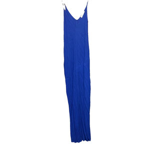 Treasure & Bond Maxi Dress, Rayon, Royal Blue XXS pockets, and adjustable Straps